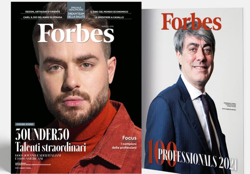 Il numero di marzo di Forbes arriva in edicola con gli under 30 italiani e i 100 Professionals del 2021
