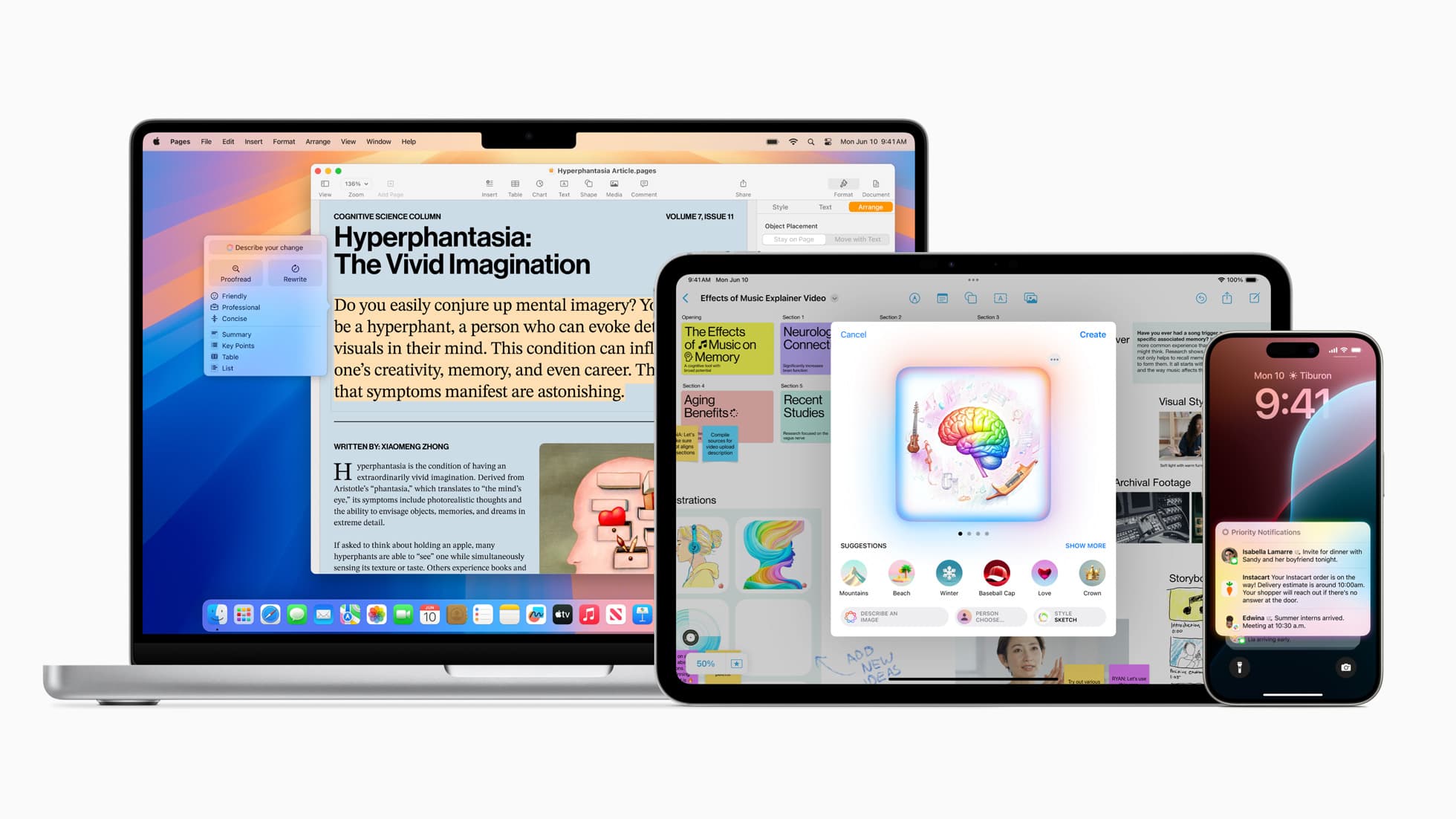 Apple svela il sistema di intelligenza artificiale in arrivo su iPhone, iPad e Mac