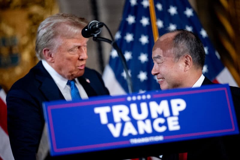 SoftBank promette agli Stati Uniti 100 miliardi e 100mila posti di lavoro per il secondo mandato di Trump
