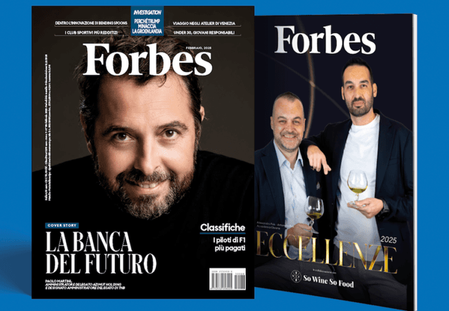 Forbes di febbraio in edicola con l'allegato delle 100 Eccellenze