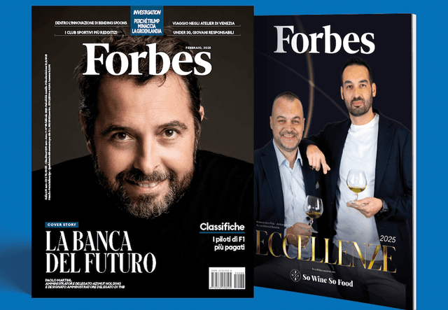 Forbes di febbraio in edicola con l'allegato delle 100 Eccellenze